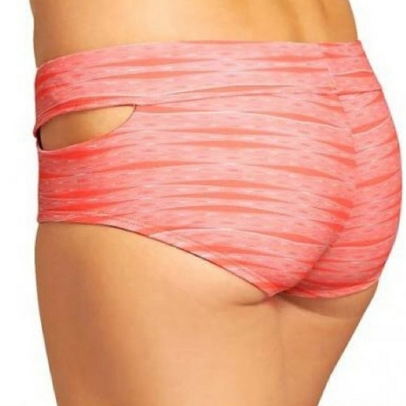 Athleta | Women's Pink and Orange Ariel Cut Out Swim Bikini Bottoms (Size XS) - Picture 7 of 8